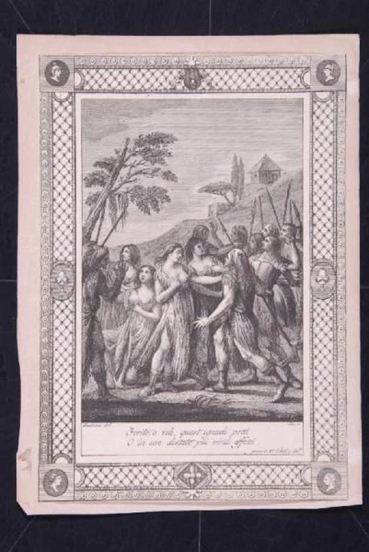 Scena allegorica - incisione